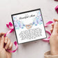 To my Beautiful Mom, Interlocking Hearts Necklace