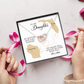 To My Daughter, Interlocking Hearts Necklace, Long Distance Mother Daughter Gift