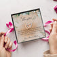 To My Daughter, Interlocking Hearts Necklace, Gift from Mom and Dad