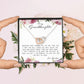 To My Granddaughter, Interlocking Hearts Necklace