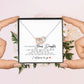 To My Beautiful Bonus Daughter, Interlocking Hearts Necklace
