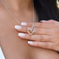 To My Daughter, Interlocking Hearts Necklace