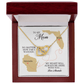 To My Mom Gift, Interlocking Hearts Necklace