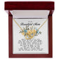 To my Beautiful Mom, Interlocking Hearts Necklace