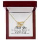 Marriage Officiant Gift, Interlocking Hearts Necklace