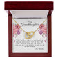 To My Granddaughter, Interlocking Hearts Necklace