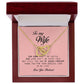 To My Wife, Interlocking Hearts Necklace