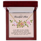 To my Beautiful Mom, Interlocking Hearts Necklace