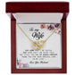 To My Wife, Interlocking Hearts Necklace