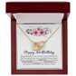 Happy 16th Birthday, Sweet Sixteen, Interlocking Hearts Necklace