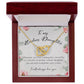 To My Badass Daughter, Interlocking Hearts Necklace
