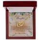 To My Daughter, Interlocking Hearts Necklace, Gift from Mom and Dad
