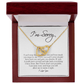 I'm Sorry Card, Interlocking Hearts Necklace