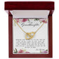 To My Granddaughter, Interlocking Hearts Necklace