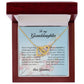 To My Granddaughter, Interlocking Hearts Necklace