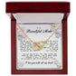 To My Beautiful Mom, Interlocking Hearts Necklace