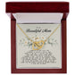 To My Beautiful Mom, Interlocking Hearts Necklace