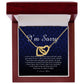 Interlocking Heart Necklace, I'm Sorry Card, Apology Gift For Her, Forgiveness Gift, I'm Sorry Gift For Wife / Girlfriend, Gift To Say Sorry
