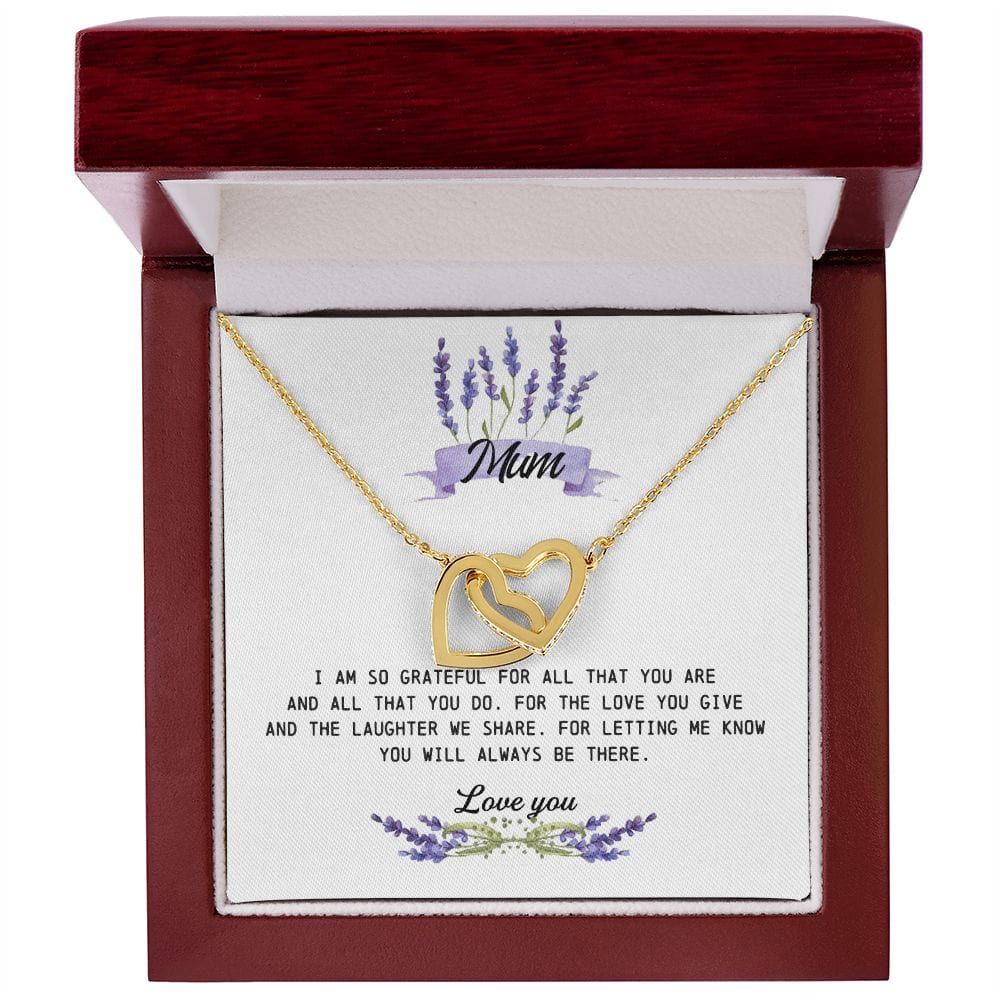 Mum Gift, Interlocking Hearts Necklace