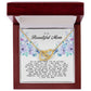 To my Beautiful Mom, Interlocking Hearts Necklace