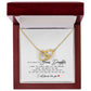 To My Beautiful Bonus Daughter, Interlocking Hearts Necklace