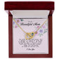 To my Beautiful Mom, Interlocking Hearts Necklace