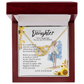 To My Daughter, Interlocking Hearts Necklace