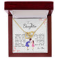 To My Daughter, Interlocking Hearts Necklace