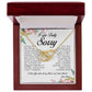 Custom order brad Interlocking Hearts Necklace, 18K Yellow Gold Finish