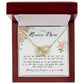 To My Bonus Mom, Interlocking Hearts Necklace
