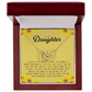 To My Daughter, Interlocking Hearts Necklace