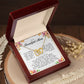 To my Beautiful Mom, Interlocking Hearts Necklace