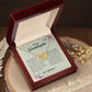 To My Granddaughter, Interlocking Hearts Necklace