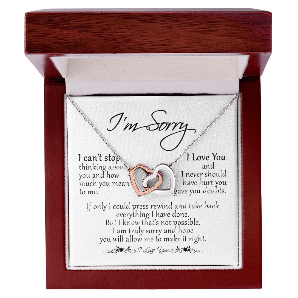 I'm Sorry Card, Apology Gift For Her, Forgiveness Gift, I'm Sorry Gift For Wife, Sorry Gift for Girlfriend, Gift To Say Sorry