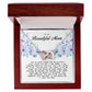 To my Beautiful Mom, Interlocking Hearts Necklace