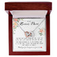 To My Bonus Mom, Interlocking Hearts Necklace