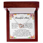 To my Beautiful Mom, Interlocking Hearts Necklace