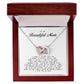 To My Beautiful Mom, Interlocking Hearts Necklace