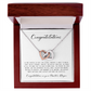 Master's Degree Gift for Her, Interlocking Hearts Necklace