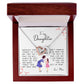 To My Daughter, Interlocking Hearts Necklace