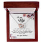 To My Wife, Interlocking Hearts Necklace