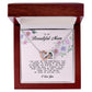 To my Beautiful Mom, Interlocking Hearts Necklace