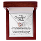 To My Beautiful Mom, Interlocking Hearts Necklace