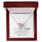 To My Beautiful Bonus Daughter, Interlocking Hearts Necklace