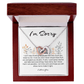 I'm Sorry Gift, Interlocking Hearts Necklace