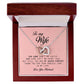 To My Wife, Interlocking Hearts Necklace