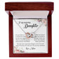 To My Amazing Daughter, Interlocking Hearts Necklace