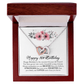 Happy 16th Birthday, Sweet Sixteen, Interlocking Hearts Necklace