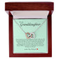 To My Granddaughter, Interlocking Hearts Necklace