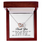 Marriage Officiant Gift, Interlocking Hearts Necklace